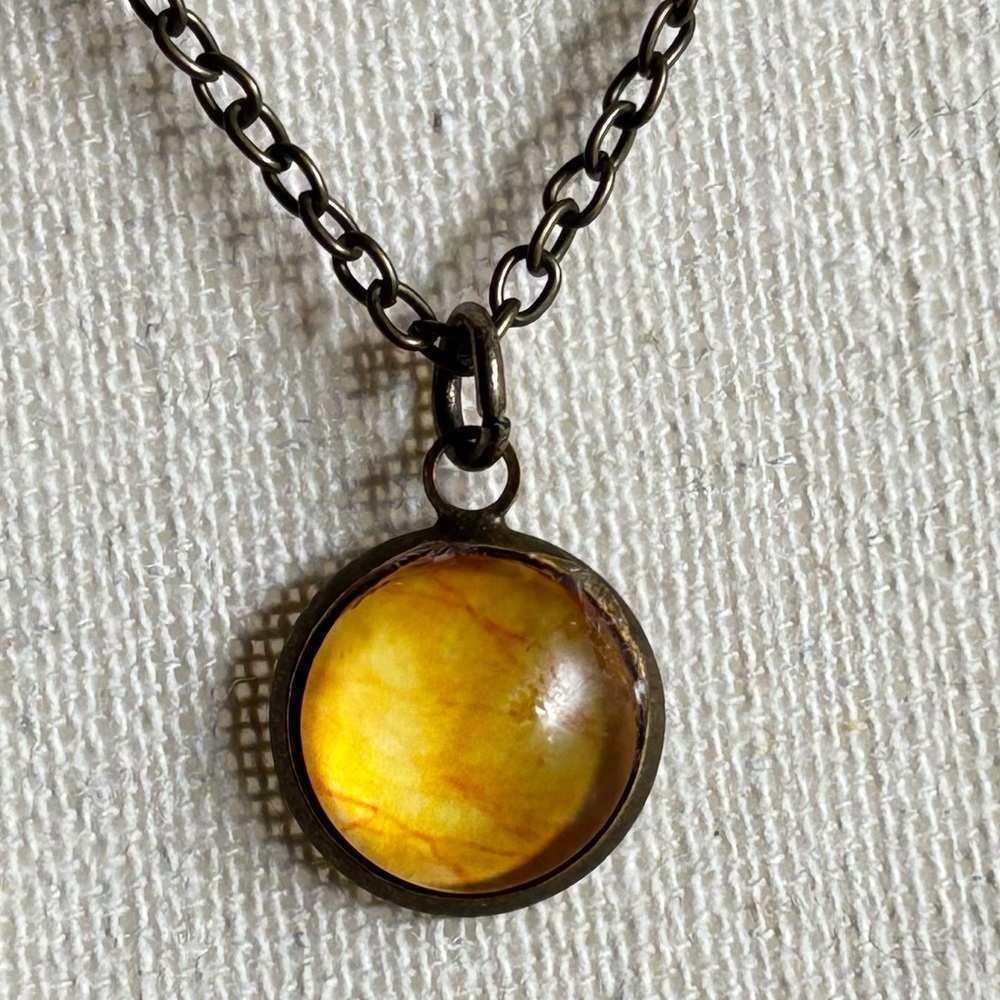 Amber Pendant Necklace - NWT